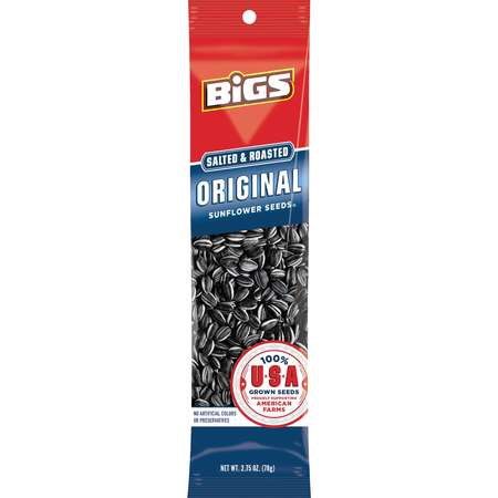 BIGS Bigs Original Salted And Roasted Sunflower Seeds 2.75 oz., PK72 1601201028